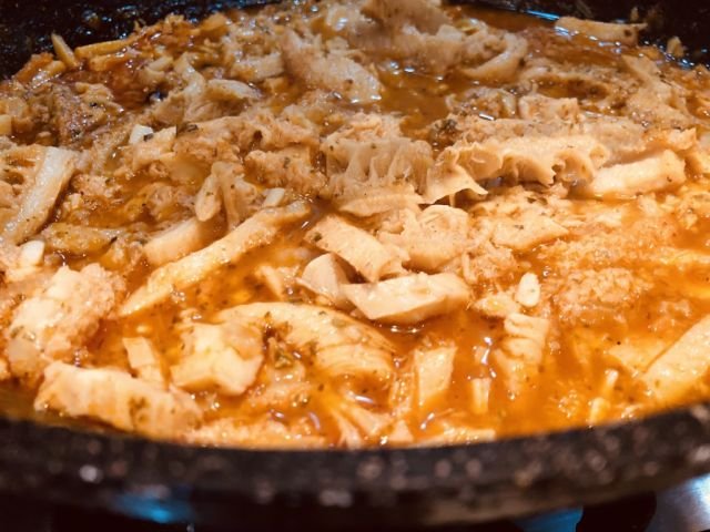 Držky na paprike, RECEPT na držkový perkelt