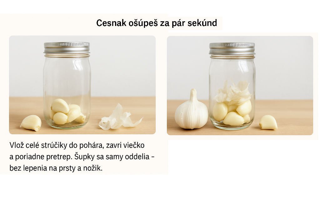 cesnak v pohari