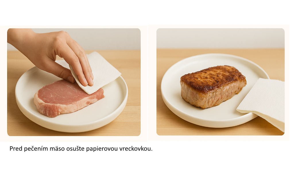 Masko pred pecenim a po peceni