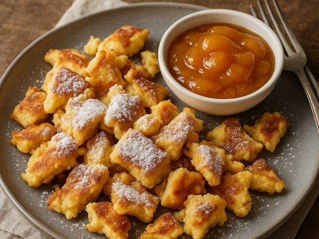 Rakúsky Kaiserschmarrn - nadýchaná cisárska palacinka