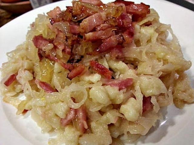 Halusky mit Sauerkraut