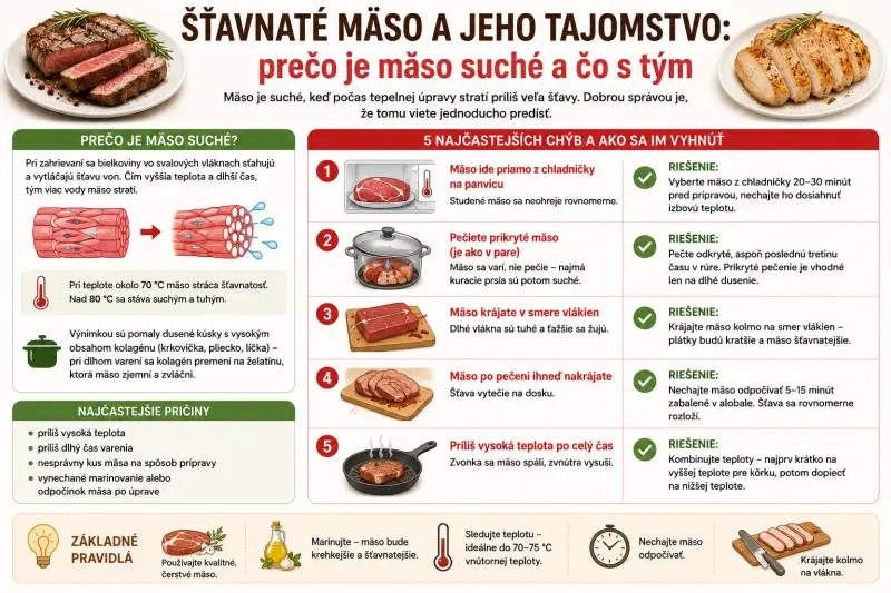 šťavnaté mäso